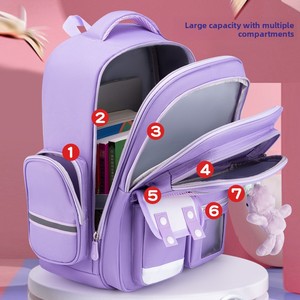 <span class=keywords><strong>Mochila</strong></span> <span class=keywords><strong>Escolar</strong></span> Moderna y Genial para Niños de 1º a 3º Grado, Ultraligera, Ergonómica, de Tela Oxford, con Reducción de Carga, de Poliéster - Product Image 4