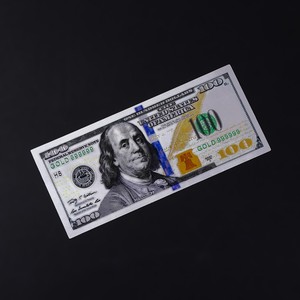 Billete <span class=keywords><strong>de</strong></span> Dólar Estadounidense Personalizado <span class=keywords><strong>de</strong></span> <span class=keywords><strong>100</strong></span> Dólares, Impresión Colorida con Lámina Dorada, Billete <span class=keywords><strong>de</strong></span> Plástico para Bodas y Cumpleaños, Duradero, Nuevo - Product Image 4