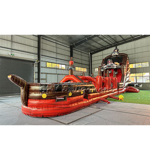 Glissière d'eau gonflable géante pour adulte, bateau de pirate, glissades aquatiques, taille adulte, perle noire, pour fête, location, amusant, - Product Image 2