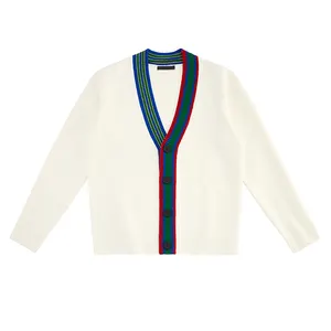 High Quality Plain Knitwear <strong>V</strong> <strong>Neck</strong> <strong>Sweater</strong> <strong>White</strong> Color Custom Cardigan <strong>Sweater</strong> Fashion Men <strong>v</strong> <strong>Neck</strong> Cardigan <strong>Sweaters</strong> - Product Image 1