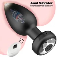Tragbarer 10-Gang Kabelloser Ferngesteuerter Männlicher Sextoy 18+ Erwachsenen Analplug Vibrator Butt Plug Massagegerät Wasserdicht Sex