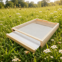 Nouvelle base de ruche en bois respirante multifonctionnelle de style Lang à 10 cadres pour l'élevage des abeilles en extérieur