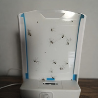 Trampa Adhesiva para Mosquitos, Trampa para Insectos con Luz UV LED, Trampa Silenciosa para Moscas, Mosquitos y Polillas para Interiores, con Almohadillas Adhesivas Reemplazables