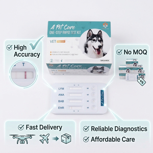 Prueba combinada 3 en 1 para enfermedades transmitidas por mosquitos: ehrlichiosis, anaplasma, babesia, kit de prueba para parásitos sanguíneos caninos - Product Image 5