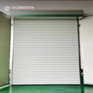 Portes <span class=keywords><strong>de</strong></span> <span class=keywords><strong>garage</strong></span> automatiques électriques en alliage d'aluminium étanches certifiées ISO9001 CE à haute vitesse à enroulement rapide finies - Product Image 1