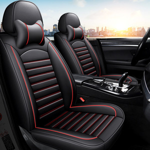 Housse de siège de voiture respirante en similicuir toutes saisons pour conducteur automobile SUV pick-up camion berline universelle antidérapante protection arrière - Product Image 2