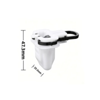 Clips de fixation en nylon blanc haute résistance de 30 mm, neufs, directement de l'usine, pour garnitures de porte, ailes et sièges arrière de voiture