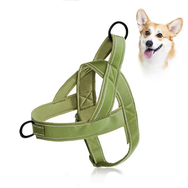 Pet Chest Strap Material de Nylon Dog Strap Pequeno Cão Reflexivo Silk Segurança Quick Release Harness Cães Grandes Arnês