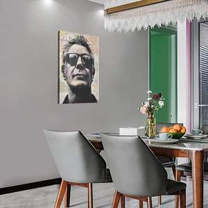 Anthony Bourdain Celebrity Chef Portrait Peinture <span class=keywords><strong>et</strong></span> Arts Muraux Toile Art Mural Décor À La Maison <span class=keywords><strong>Cuisine</strong></span> Bureau <span class=keywords><strong>Affiche</strong></span> Murale - Product Image 1