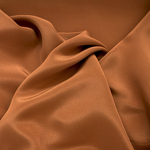 Tessuto in Seta Crepe De Chine Nero, Larghezza 140cm, Peso 30mm, per Abiti da Sposa - Product Image 5