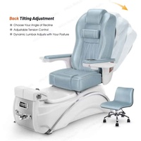 Fauteuil de pédicure magnétique personnalisé avec bain de pieds à remous, fauteuil de pédicure de luxe pour spa des ongles