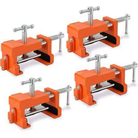 Serre-joints de perçage pour le travail du bois de haute précision - Outil de fixation pour armoires de rangement et vitrines pour l'assemblage de meubles