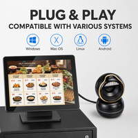 Escáner de Códigos de Barras Omnidireccional 2D YUANAIDC, Lector de Códigos QR de Escritorio, Automático, Manos Libres, USB, para Sistemas POS de Minoristas