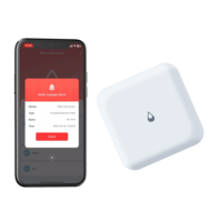 Sensor Kebocoran Air Bertenaga Baterai Tuya ZigBee, Detektor Cerdas Desain Alarm Bar, Untuk Penggunaan di Garasi, Rumah, Luar Ruangan, Daya Tahan Baterai 4 Bulan
