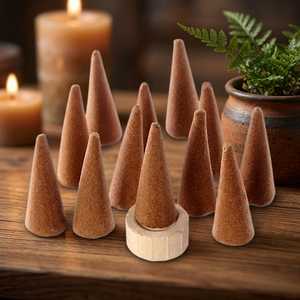 Natural <b>Cone</b> <b>Incense</b> Candy Scent Deodorizing Aroma for Home Bathroom Bedroom Fall Spring Summer Free Burner - Product Image 4