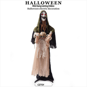 Decoración Animada de Bruja Bebé con Ojos Brillantes y Movimiento, de Inducción Eléctrica, para Halloween - Product Image 3