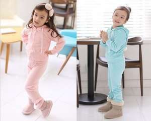 Ensemble de vêtements pour enfants en gros : Manteau à capuche décontracté à manches longues avec pantalon sarouel pour petites filles, directement de l'usine chinoise - Product Image 4