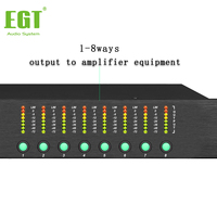 Processeur audio DSP 4 entrées 8 sorties FIR 96 kHz, système de gestion numérique des haut-parleurs, filtre de crossover pour enceintes Line Array, sonorisation de scène et karaoké