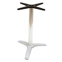 Piétement de table en acier inoxydable à trois pieds pour tables de bistrot, plusieurs tailles disponibles