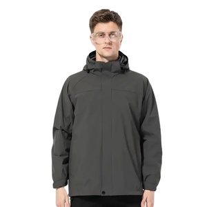 Veste d'extérieur coupe-vent <span class=keywords><strong>imperméable</strong></span> vierge avec logo personnalisé vestes coupe-vent imperméables grande taille vestes pour hommes et femmes pour hommes - Product Image 4