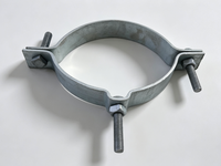 Collier de serrage réglable galvanisé à chaud pour poteaux et équipements de ligne