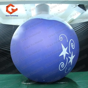Ballon LED Gonflable à Changement de Couleur Télécommandé, Ballon LED Gonflable Lumineux pour Fête avec Impression de Logo Personnalisé pour Événement de Noël - Product Image 2