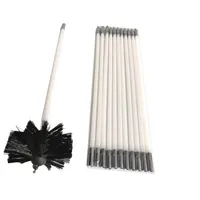 Escova de limpeza de chamado de nylon, laranja e preto flexível, kit de escova de limpeza de chamado