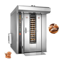 Nouveau four rotatif 32 plateaux, électrique et gaz, pour boulangerie industrielle, contrôle numérique automatique, haute productivité, pour maïs, fruits et noix