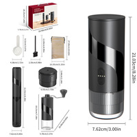 Machine à café portable manuelle à capsules avec fonction expresso, compacte et idéale pour les voyages, pour la maison et le bureau