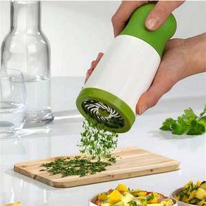 USSE Vegetable Cutter Kitchen Gadgets Cooking Tools Coriander Chopper <b>Grinder</b> Plastic <b>Herb</b> <b>Grinder</b> - Product Image 4
