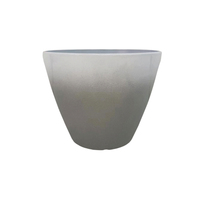 Jardinières coniques en plastique PP rouge et blanc dégradé, durables et légères, avec personnalisation des couleurs pour la maison et le jardin