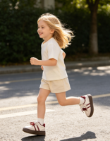 Zapatillas Ergonómicas de Piel Genuina para Niños, Estilo Retro Alemán, para Caminar y Correr, con Punta en T, de Gamuza Vintage, Modelo GAT