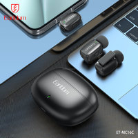 Earldom Wireless Laval ier Mikrofon Tragbares Mini-Mikrofon Live-Übertragung Vlog Wireless Laval ier Ansteck mikrofon mit Etui