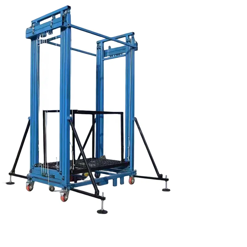 Self Decoration Remote Control Climbing Platform Elevator Manufacturer Motorized Scaffolding