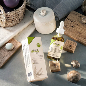 Aceite para el Crecimiento del Cabello con Romero y Ricino Orgánico de Marca Privada, Tratamiento Anticaspa para el Cuero Cabelludo, Crecimiento Rápido, Aceite Nutritivo para el Cabello del Bebé - Product Image 2