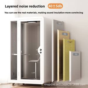 Studio d'enregistrement insonorisé et ventilé personnalisable pour la maison, idéal pour la pratique du <span class=keywords><strong>piano</strong></span>, le chant en direct et les enregistrements intérieurs - Product Image 5