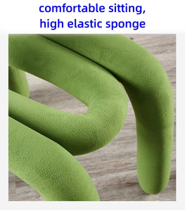 Canapé de salle à manger moderne en tissu, le <span class=keywords><strong>plus</strong></span> beau, avec dossier, chaise de loisirs colorée pour salon - Product Image 4