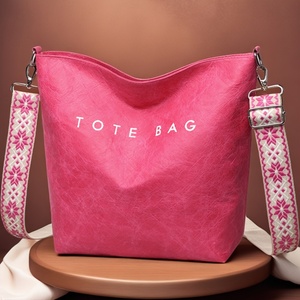 Borsa da Donna <span class=keywords><strong>alla</strong></span> <span class=keywords><strong>Moda</strong></span>, Nuovo Stile, Semplice Borsa a Tracolla Monogrammata, Borsa a Spalla di Grande Capacità - Product Image 2
