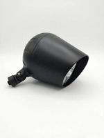Lampe d'extérieur à LED avec garantie de 5 ans, finition noire mate, alliage, puissance sélectionnable de 30W à 100W, pour jardin et terrasse