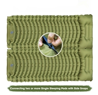 Matelas de couchage gonflable portable pour parc extérieur avec pompe intégrée Matelas pneumatique pliable léger pour randonnée et camping