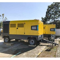 Compresor de aire de tornillo con ruedas, V900, V1200, X1300, Y1300, Y1200, Atlas, Copco