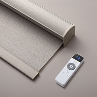 Store Enrouleur Motorisé Électrique Sans Fil Tuya Signee Zigbee Intelligent avec Télécommande Intégrée, Étanche, en Polyester, Design Moderne