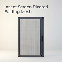 Malla Mosquitera Plegable de Fibra de Vidrio de Alta Resistencia, Delgada y Resistente al Viento, para Puertas y Ventanas Exteriores de Dormitorios