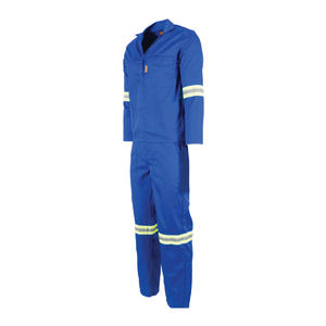 ロングスリーブ耐火性反射ストライプポリエステルコットンカバーオール作業服 - Product Image 2