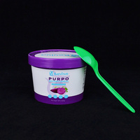 Gobelets en papier pour crème glacée avec couvercle, coupes à dessert en papier, bols en papier, gobelets jetables, bols à salade en papier kraft