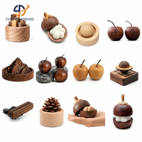 Diffuseur d'huiles essentielles en bois géométrique minimaliste, ornement décoratif pour la maison, diffuseur passif écologique