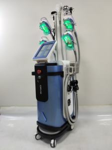 Efectiva máquina de criolipólisis 360 Cryo + cavitación + tecnología RF para eliminación de mentón doble pérdida de peso estiramiento de la piel ABS hogar - Product Image 3