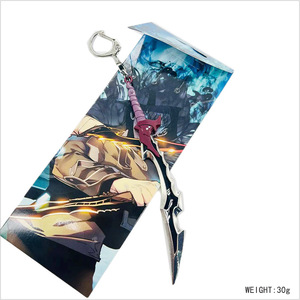 Porte-clés en métal vintage Sung Jin Woo 15,5 cm, 3 modèles, nouveauté tendance, inspiré des dessins animés d'anime, personnalisé, drôle, tendance japonaise - Product Image 3