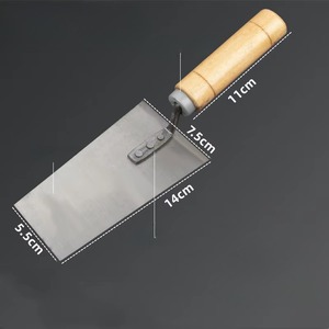 Vente directe du fabricant, matériau en acier au manganèse, petite et grande taille, construction robuste, truelle à carrelage grise pratique - Product Image 4