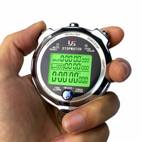 Stopwatch Timer Logam Tahan Air Merk Yisheng untuk Latihan Lari di Lapangan, Bercahaya, Akurat Satuan Detik Ribu.
